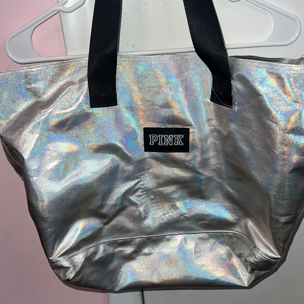 Pink tote bag
